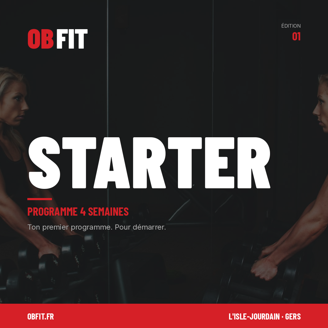 OBFIT STARTER — Programme 4 semaines